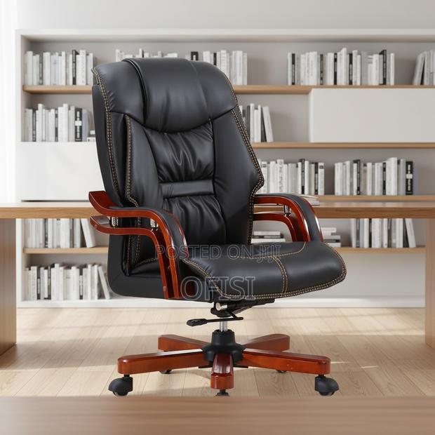 Office Chair; Black Director Executive Office Seat - thumbnail 8