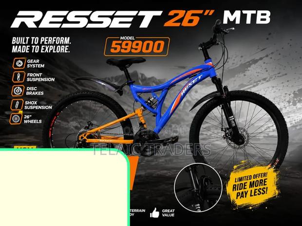Reset Bike Size 26 With Gear ,Suspension And Disc Brake