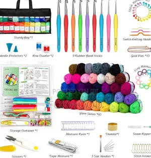 113pcs Crochet Kit With Yarn Set