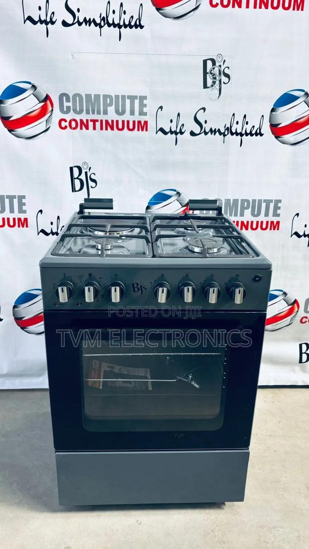 Bj's 60x60 Cooker 3 Gas Burners + 1 Electric Hot Plate Turbo-Fan Oven