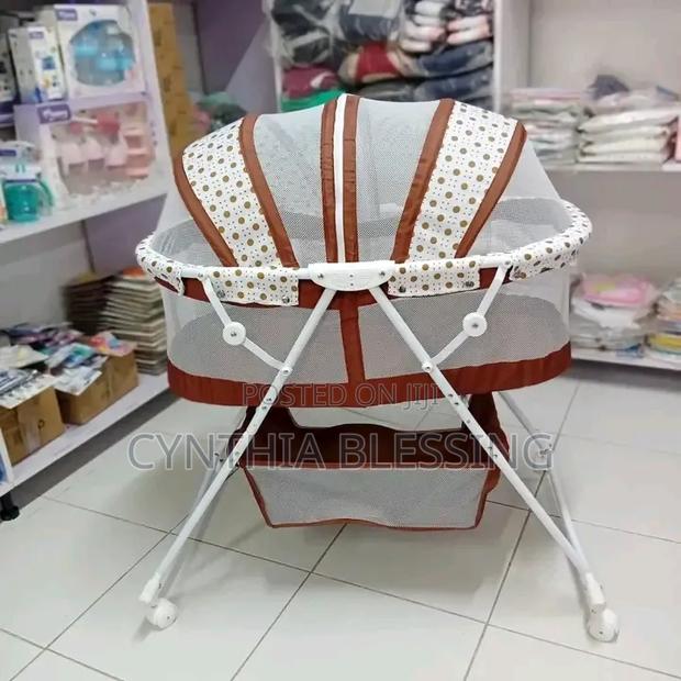 Portable Bassinet: Foldable With Net and Wheels
