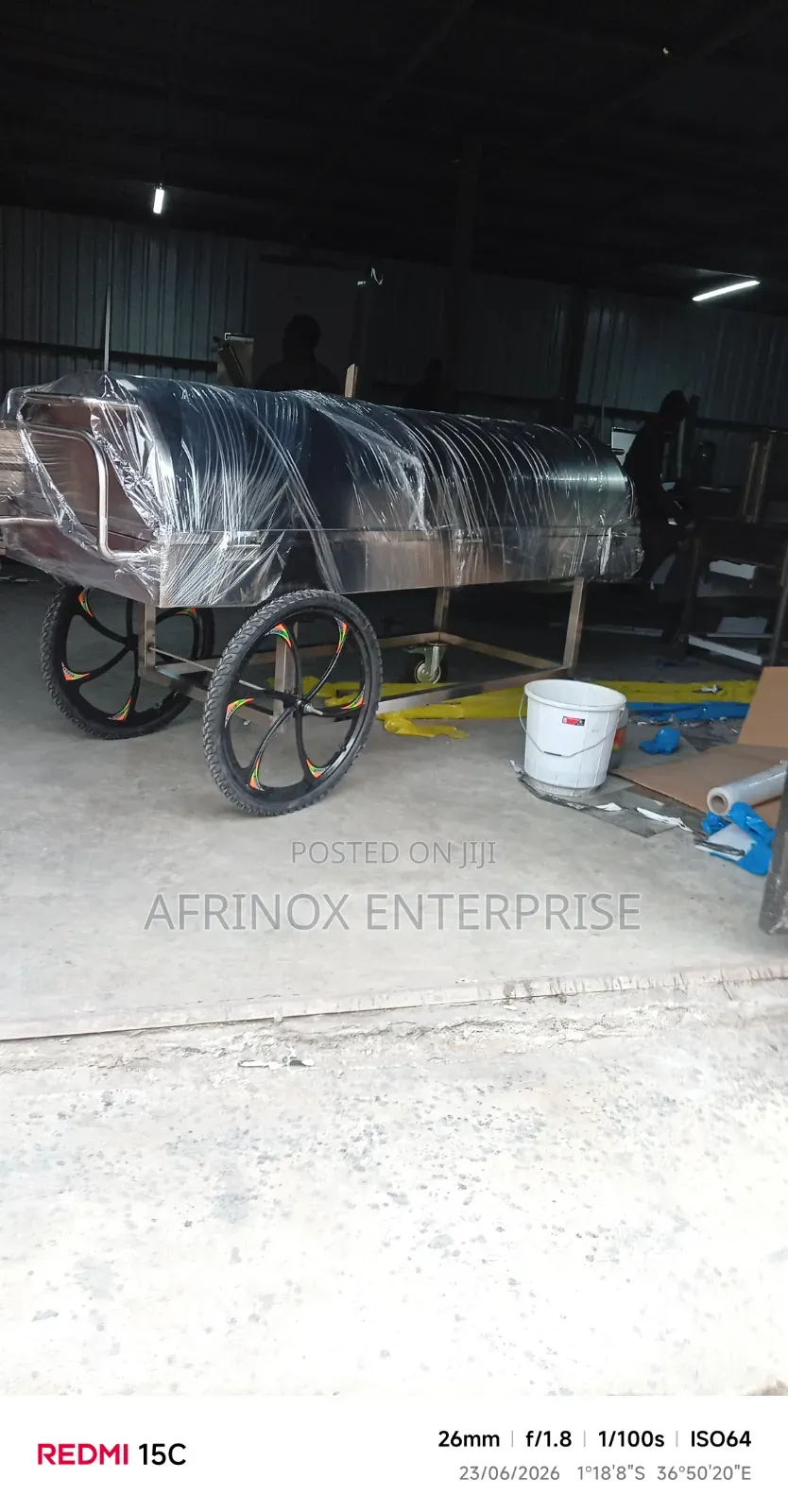 Very Strong Mortuary Trolley for Carrying the Body.