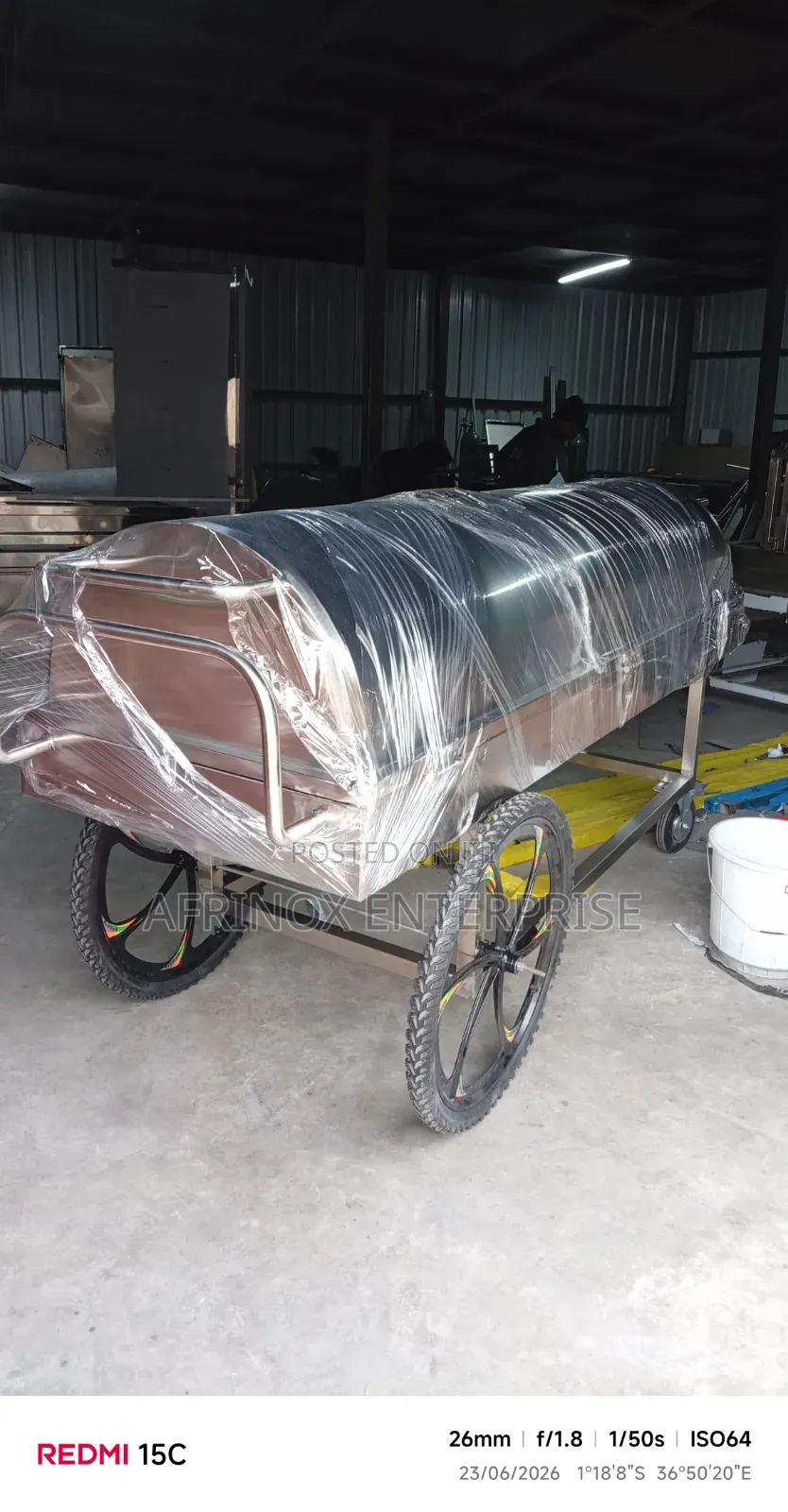Mortuary Body Carrier. Made of Stainless 304.