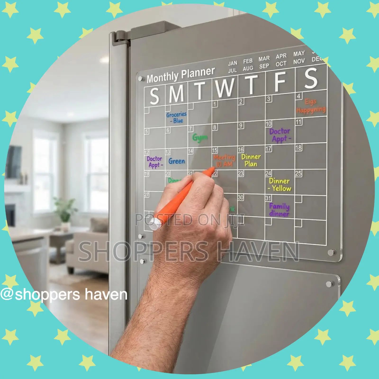 Fridge Magnetic Calendar Planner