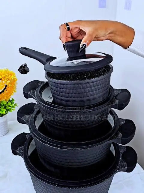 Edenberg Nonstick Cooking Pots 10 PCS Sets