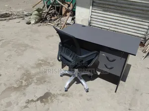 Durable Office Desk 1.2m + Mesh Chair Combo