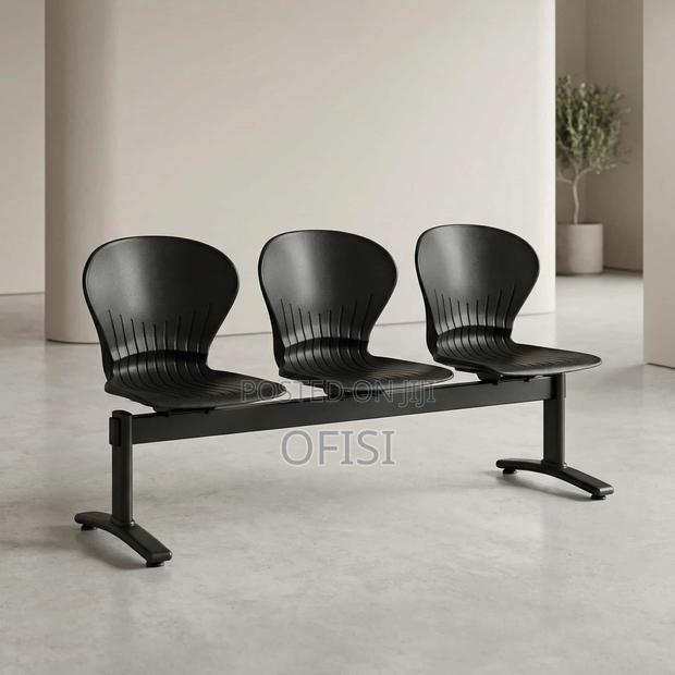 Waiting Bench; 3 Seater Plastic Office Waiting Bench - thumbnail 5
