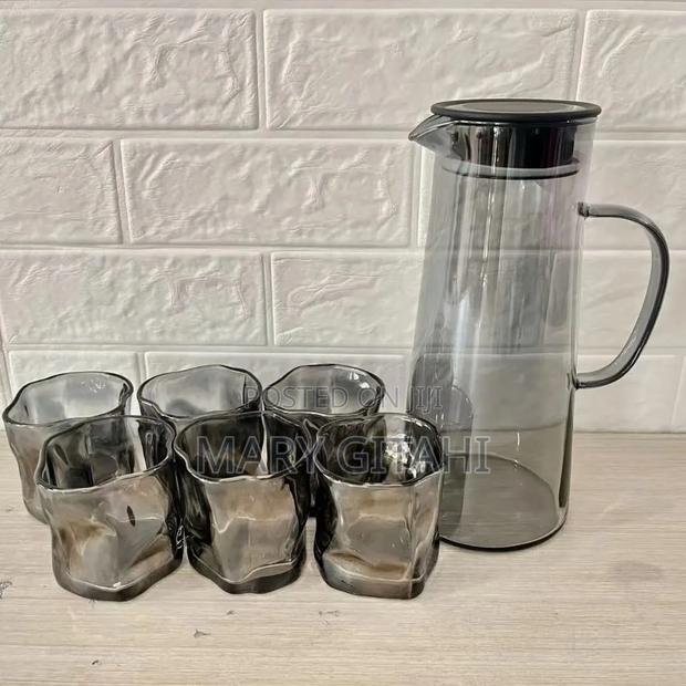 Smoked Borosilicate Water Set