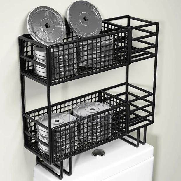 Double Layer Over the Toilet Rack / Bathroom Shelf - Ev