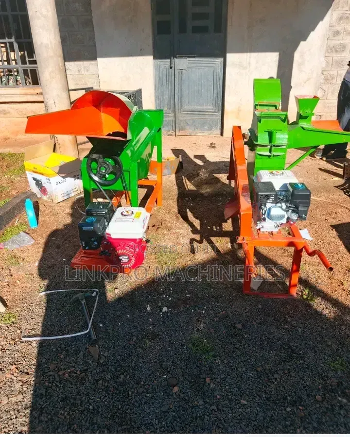 Maize Thresher and Multi-Purpose Feed Chopper With Petrol Engine