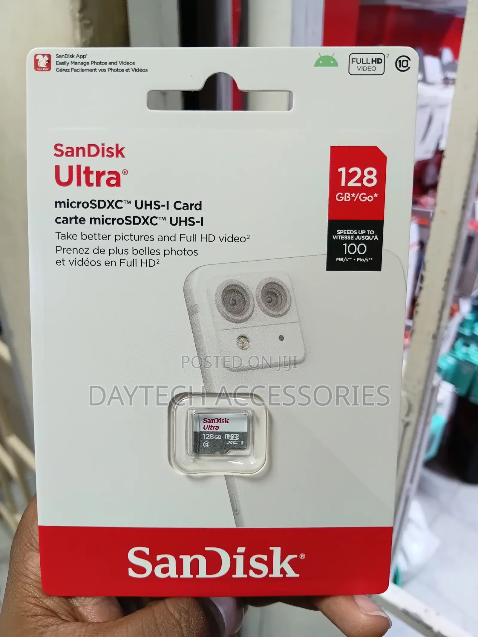 Sandisk Ultra Microsdxc Uhs-I Card With a 128gb Storage Capacity.