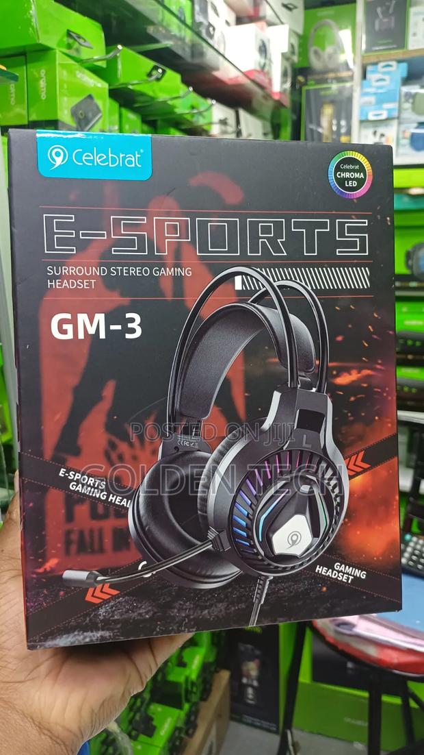 Celebrat Gm-3 Led Wired Gaming Headset/Headphones