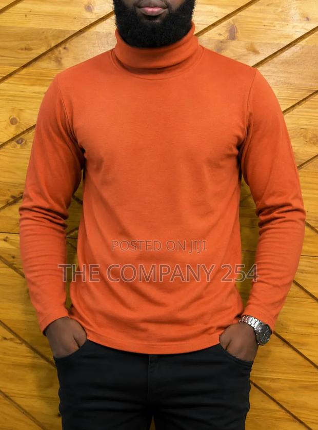 Quality Casual Plain Designer Unisex Official Pull Necks Available - thumbnail 3