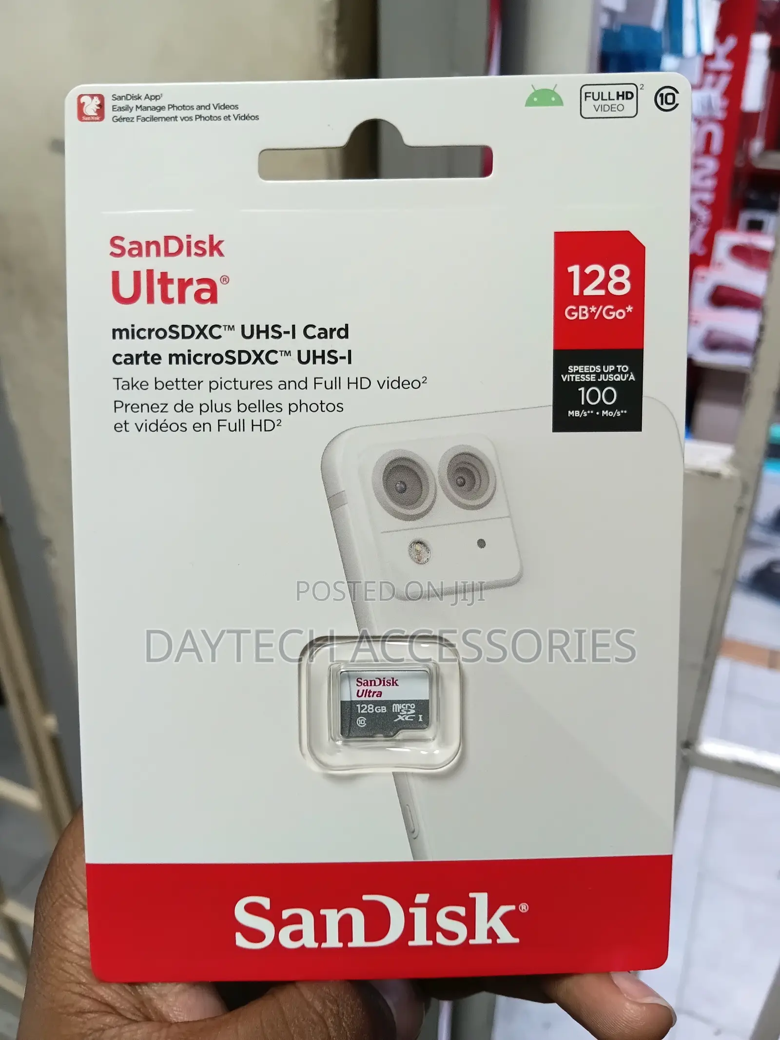 This Is a 128gb Sandisk Ultra Microsdxc Uhs-I Memory Card