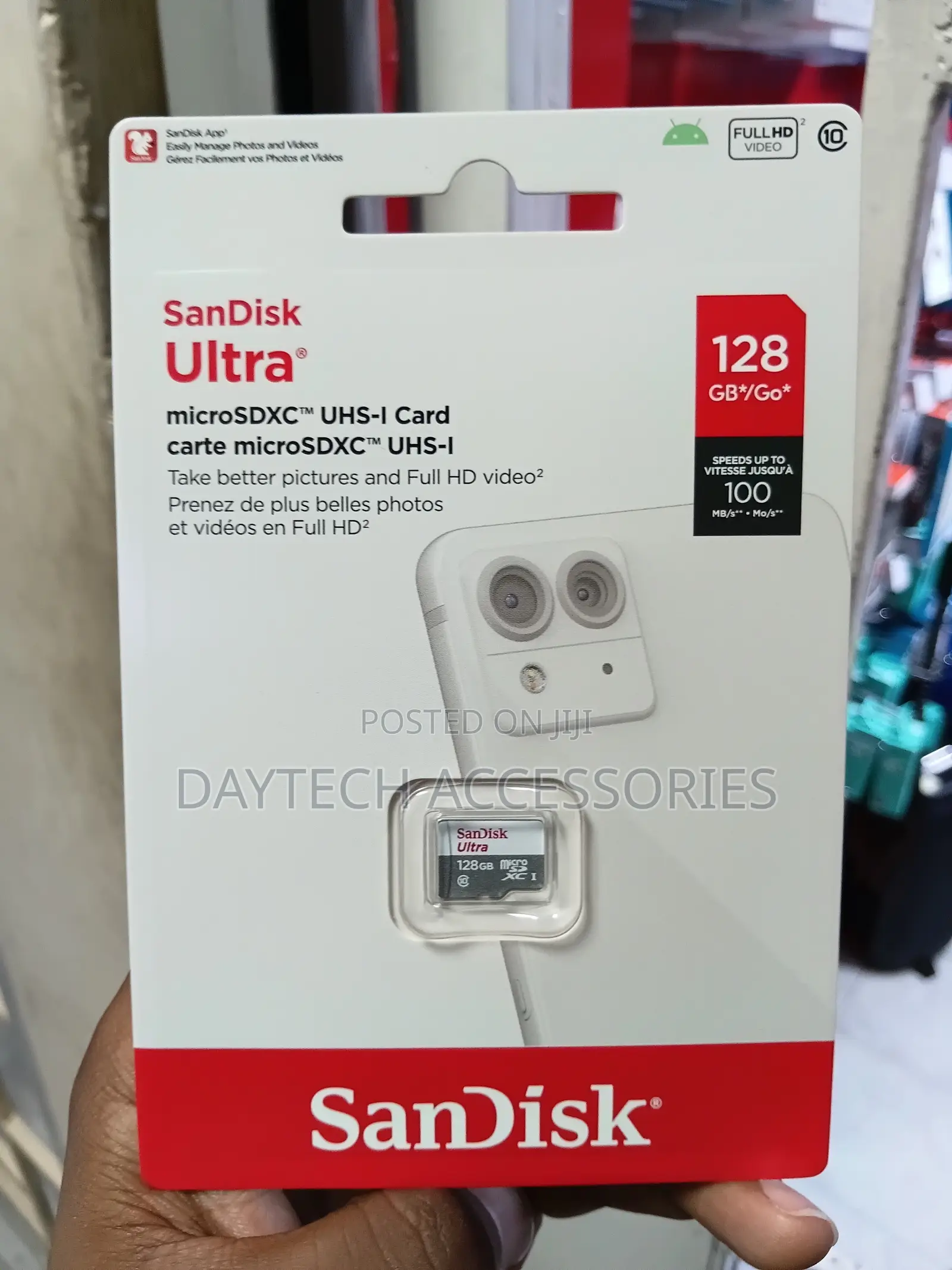 This Is a 128gb Sandisk Ultra Microsdxc Uhs-I Memory Card