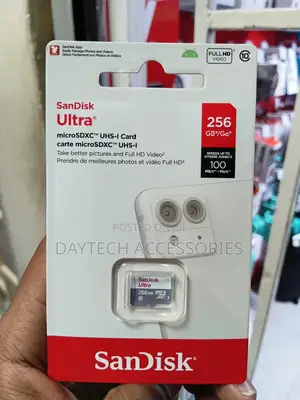 Sandisk Ultra Microsdxc Uhs-I Card With 256gb of Storage Capacity.