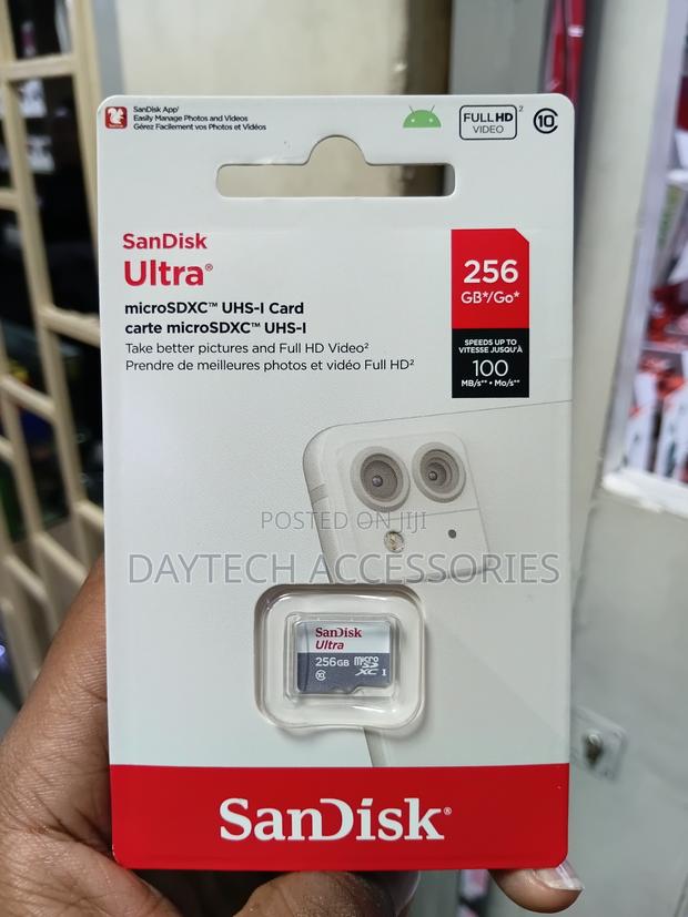 Sandisk 256gb Micro SDXC Ultra Memory Card Class 10 Uhs-1. - thumbnail 3