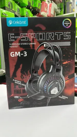 Celebrat Gm-3 Stereo Gaming Headset – Wired Headphones With RGB Lights