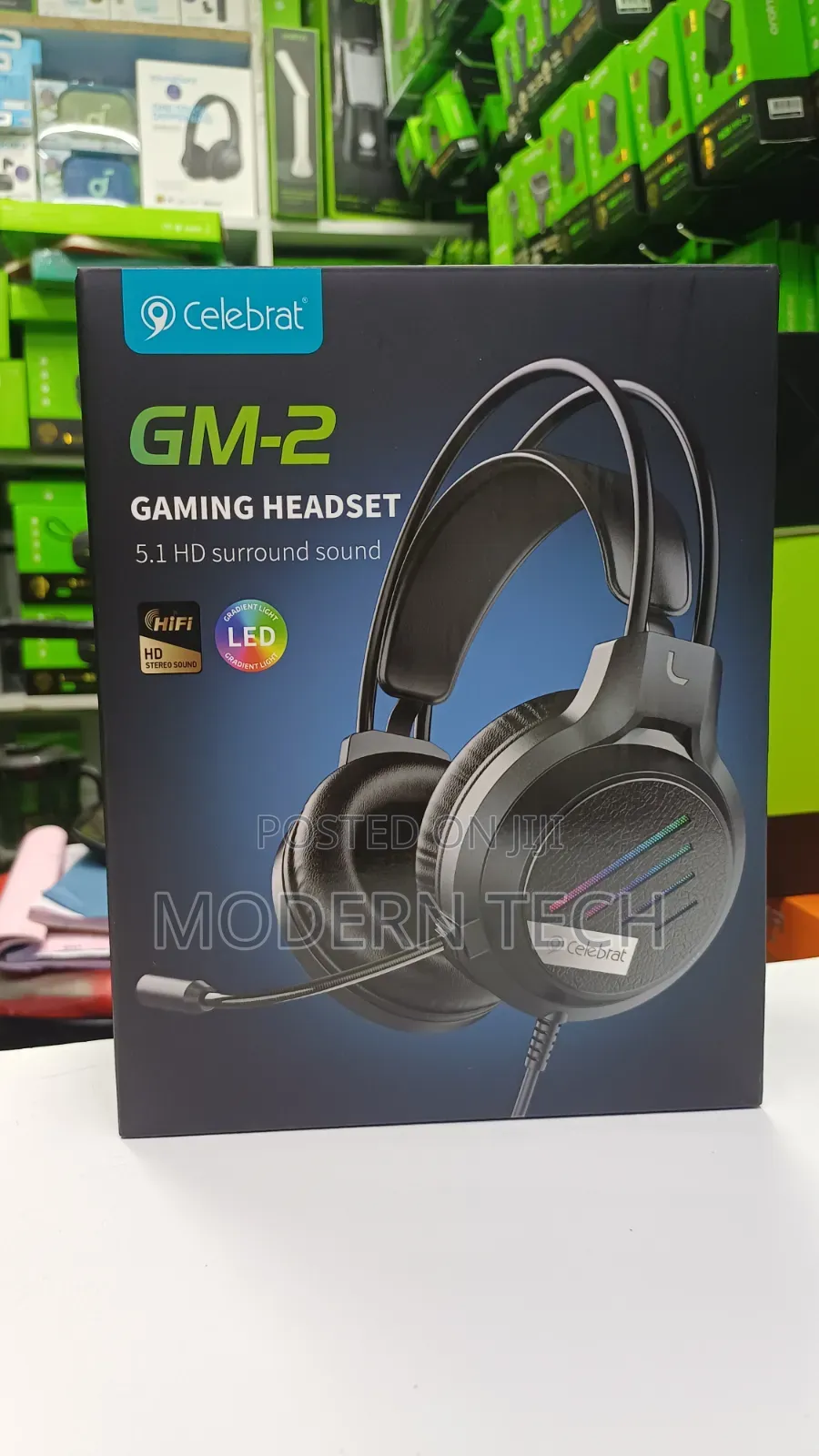 Celebrat RGB Wired Headphones for Gaming and Streaming
