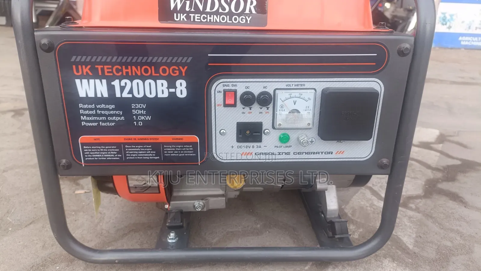 Windsor Wn1200b-8 1.0kw Petrol Generator – Portable Fuel Efficient