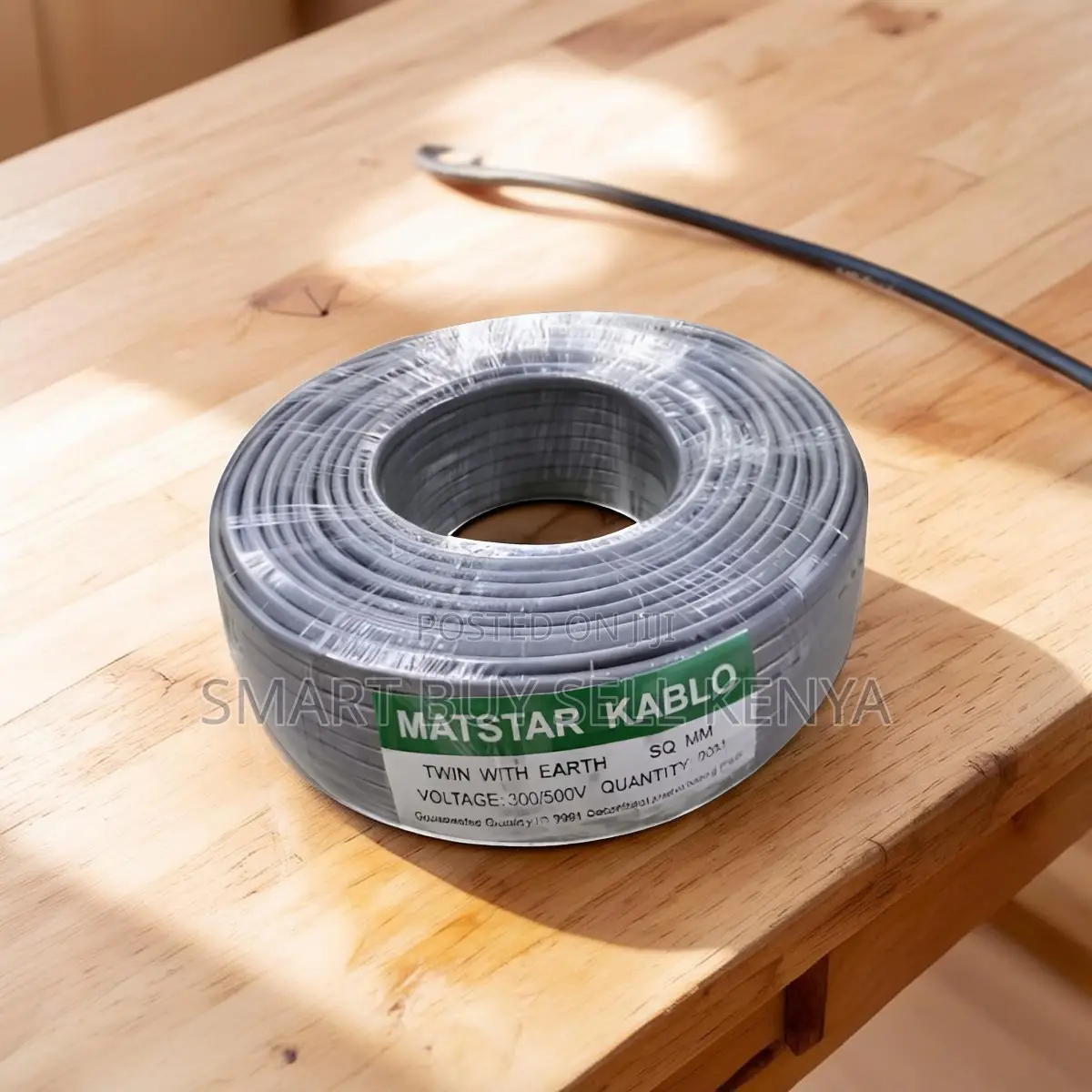 Moisture Resistant 1.5mm 90m Twin With Earth Flat Cable