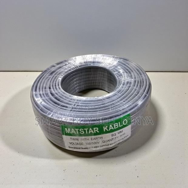 Flexible Pvc 1.5mm 90m Twin With Earth Electrical Cable