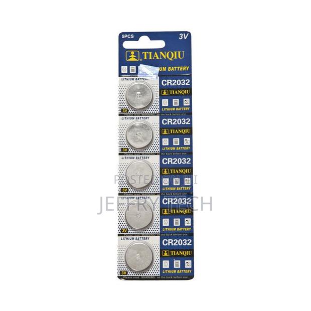 Tianqiu Cr2032 Lithium Coin Cell Battery 5-Pack 3v 210mah