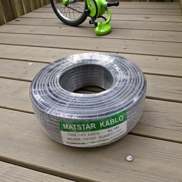 Flame Retardant 1.5mm 90m Twin With Earth Flat Electrical Cable