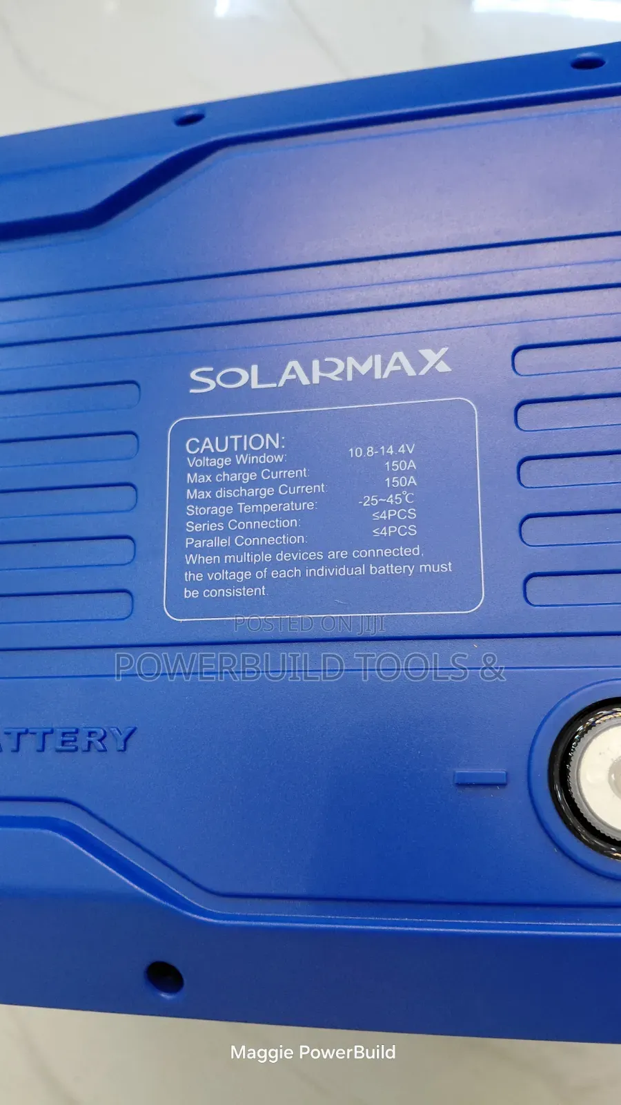 Solarmax 12.8v 300ah Lithium Ion Battery