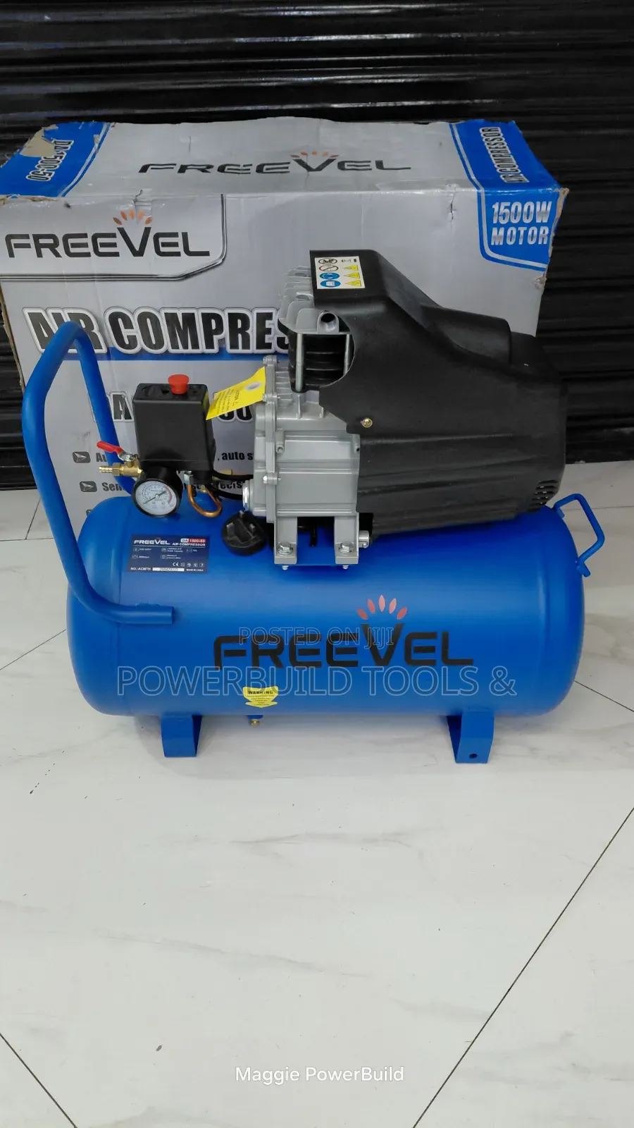 Freevel 50l Electric Direct Air Compressor 1500w/2hp
