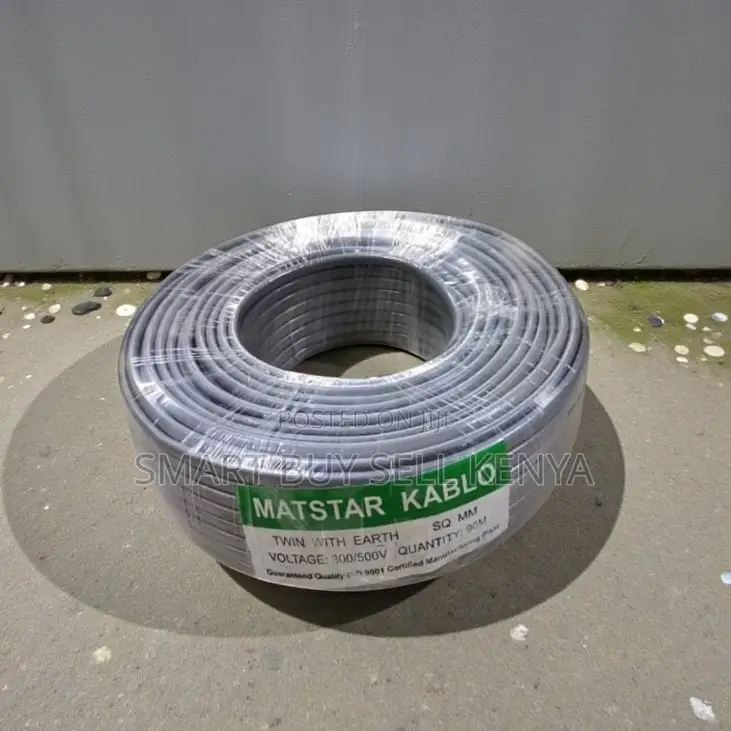 Long Lasting 1.5mm Twin Earth Electrical Wiring Cable Flame Resistant