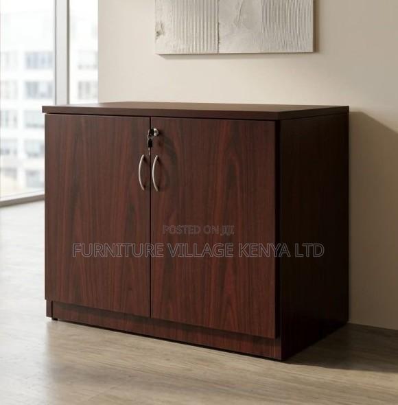 Modern Office 2-Door Credenza Cabinet - thumbnail 2