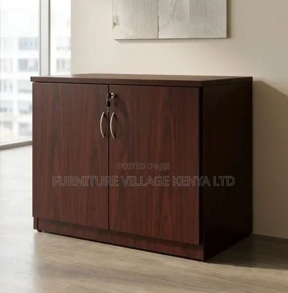 Modern Office 2-Door Credenza Cabinet