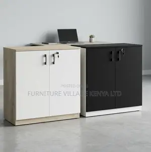 Modern Office 2-Door Credenza Cabinet