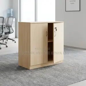 Modern Office 2-Door Credenza Cabinet