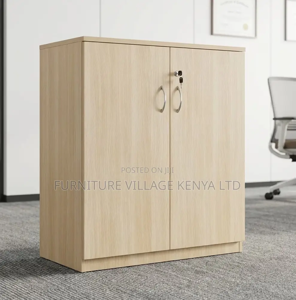 Modern Office 2-Door Credenza Cabinet