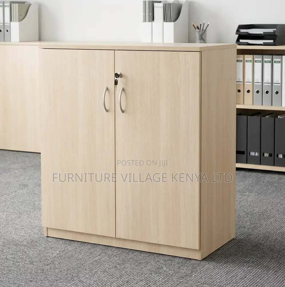 Modern Office 2-Door Credenza Cabinet