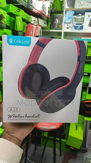 Celebrat A18 Wireless Bluetooth Headphones – Extra Bass,