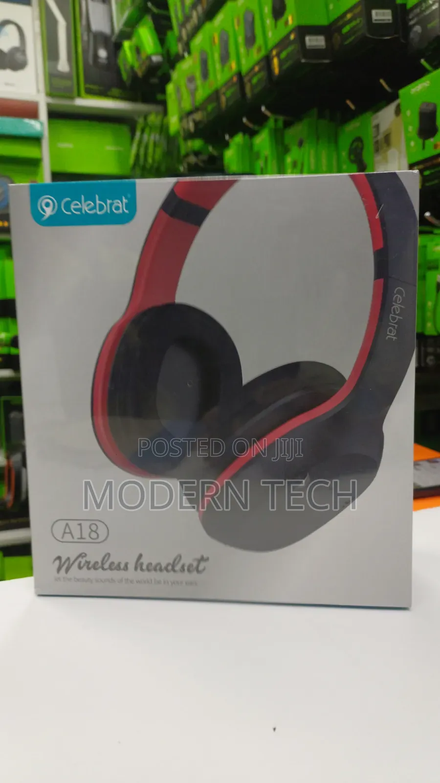 Celebrat A18 Over-Ear Wireless Headphones – Powerful Bass Sound