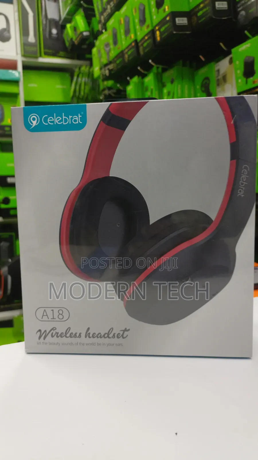 Celebrat A18 Over-Ear Wireless Headphones – Powerful Bass Sound