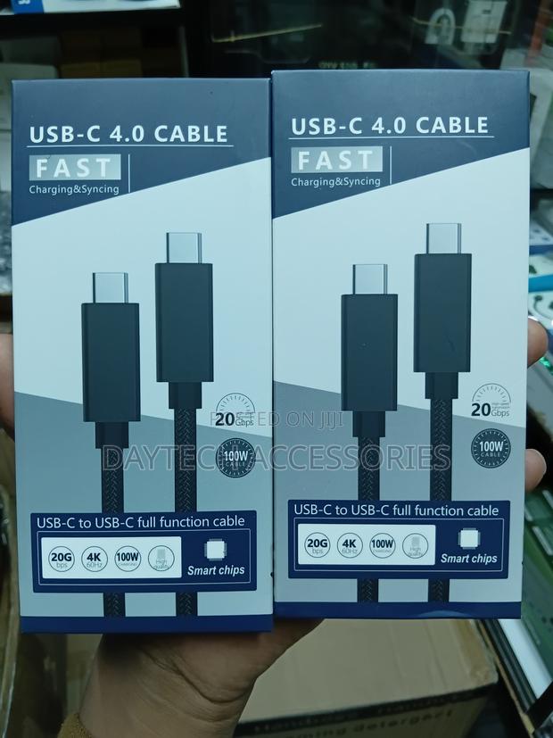 Usb C To Usb C Cable(100w/20gbps/ Videos) Type C Fast Charging. - thumbnail 2