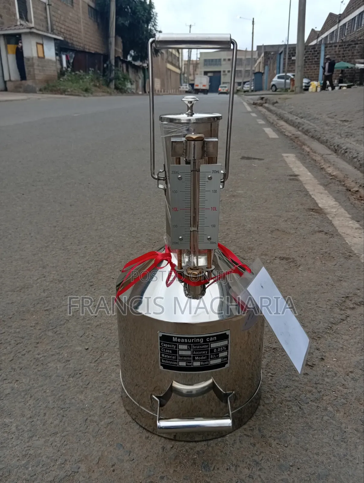 Calibration Testing Fuel Can