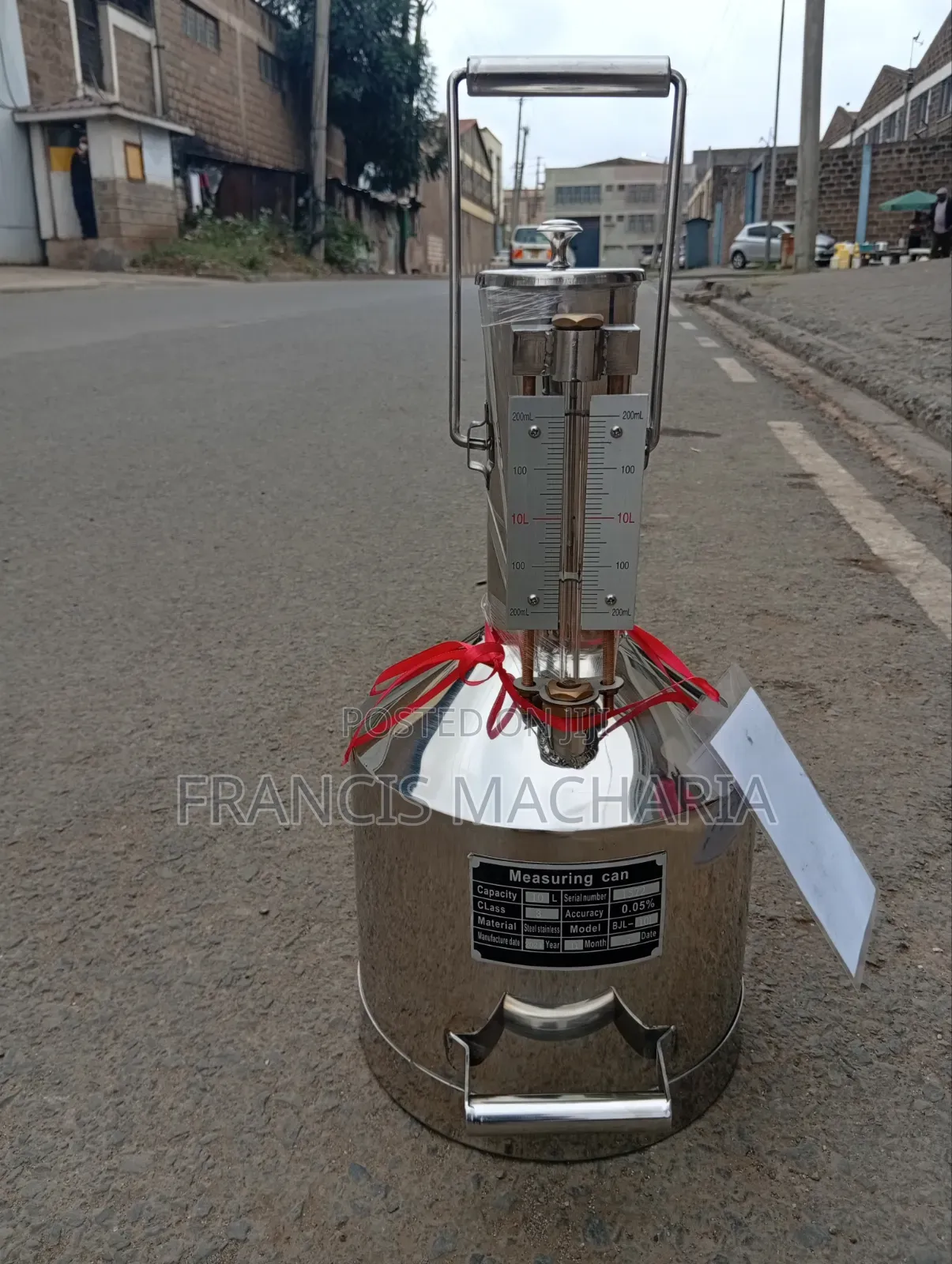 Calibration Testing Fuel Can