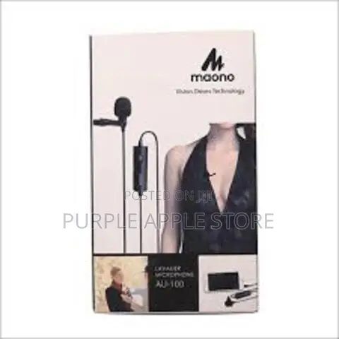 Au-100 Maono Single Lavalier Microphone Battery Powered