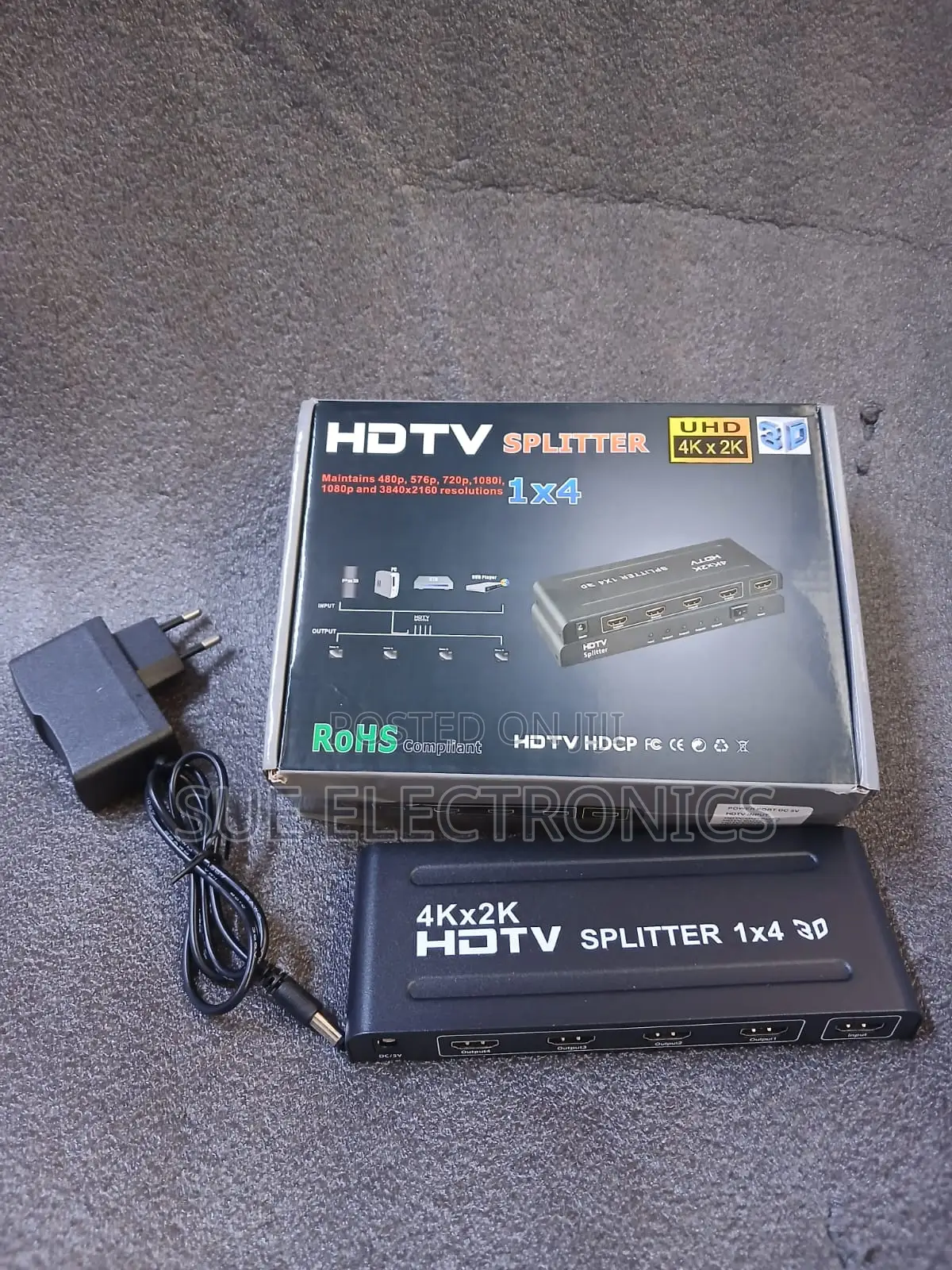 1 in 4 Out Hdmi Splitter Audio Video