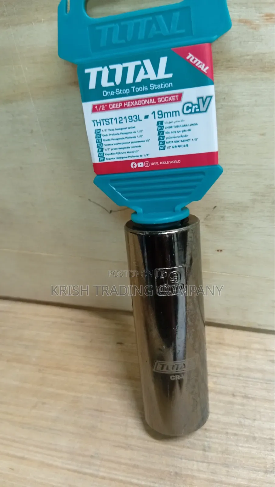 19mm Deep Hexagonal Socket