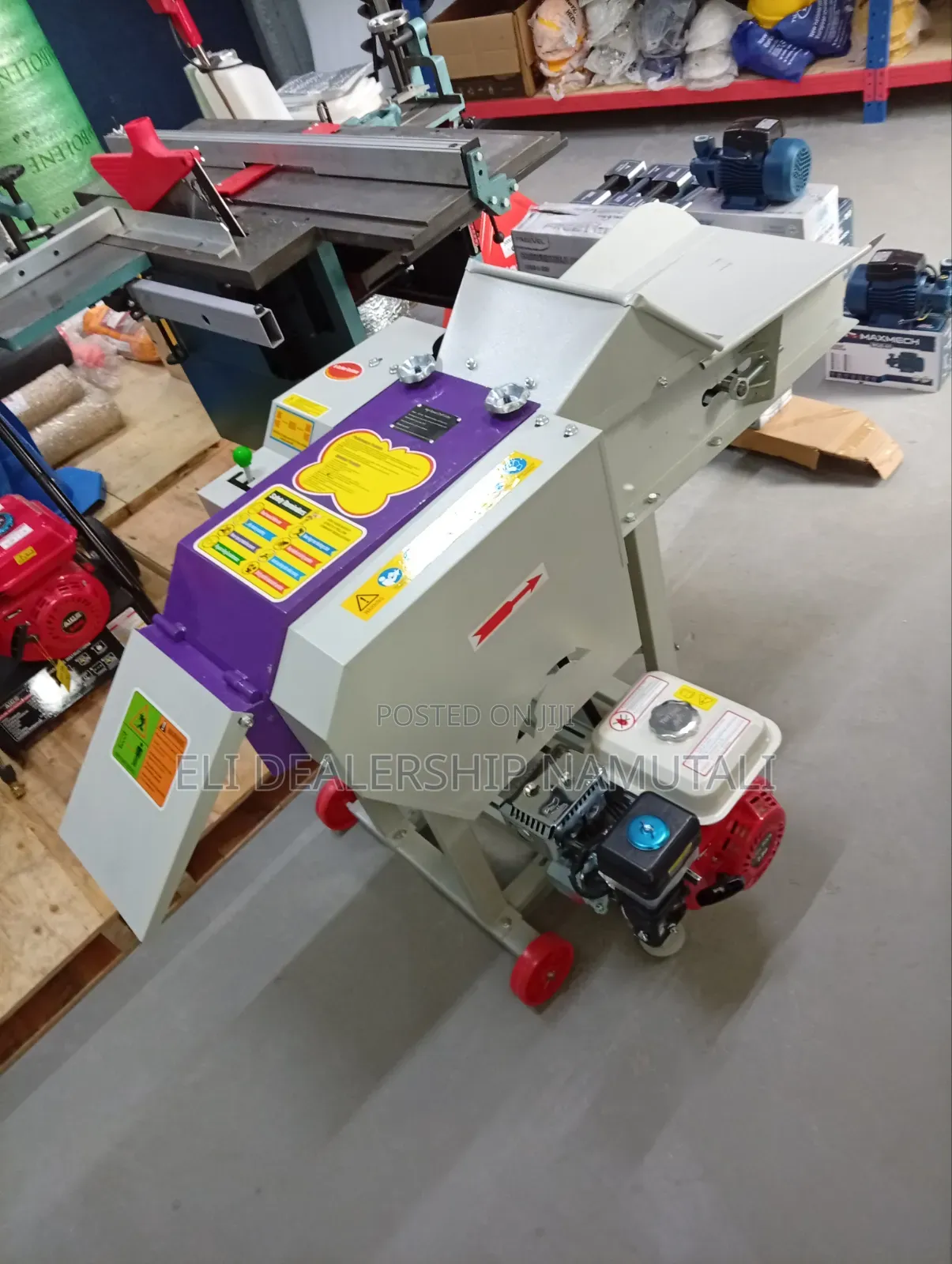 High-Speed Chaff Cutter 7.5hp Petrol Engine/ 600kg/Hr Capacity