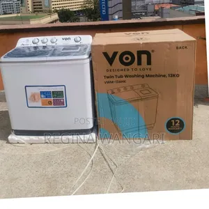 Von 13kgs Twin Tub Washing Machine -White