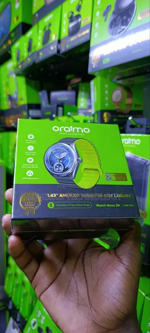Oraimo 1.43" Amoled, Diamond -Cut Luxury Osw-834 Watch Nova 2r