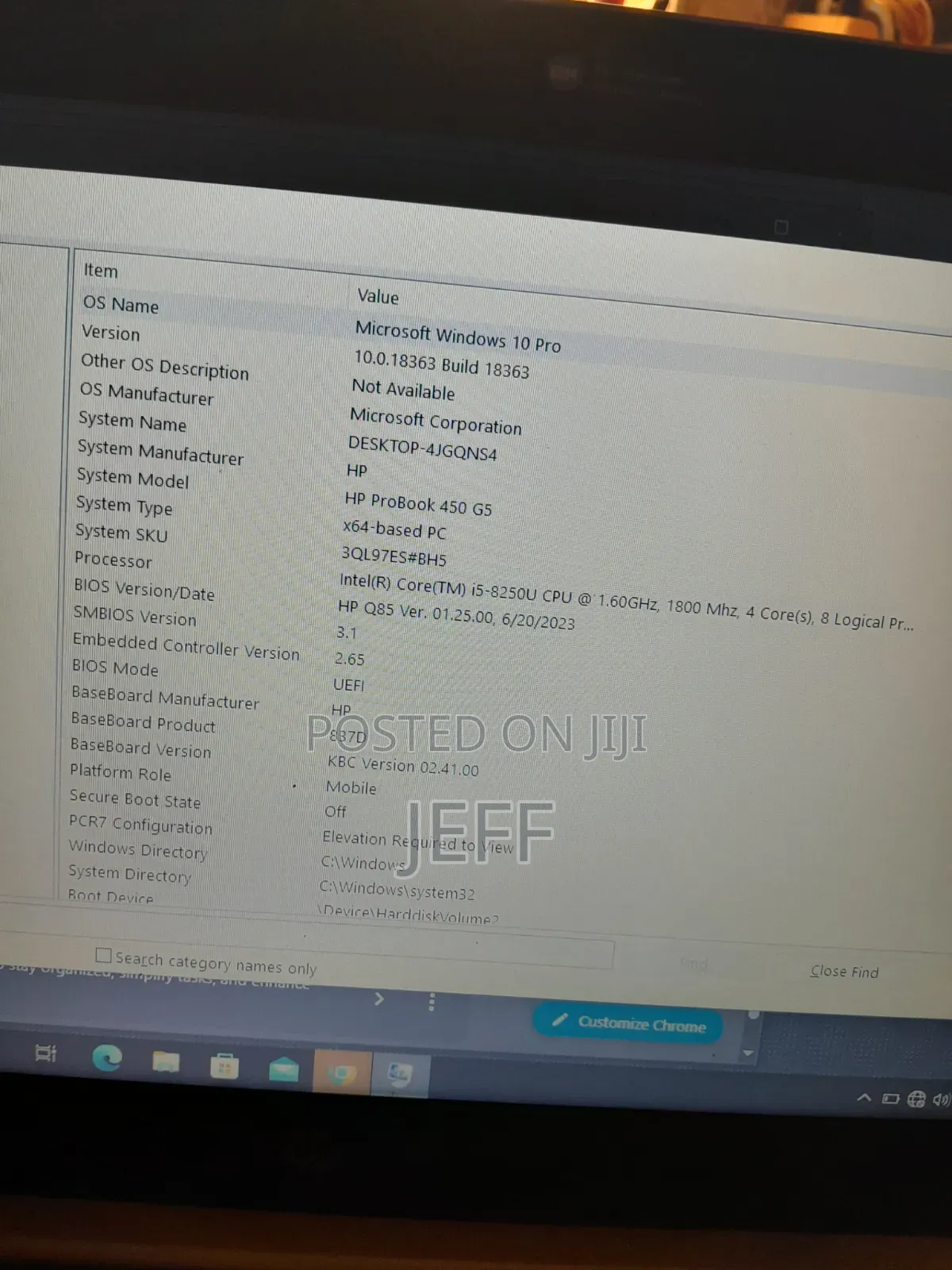 Laptop HP ProBook 450 G5 8GB Intel Core i5 HDD 1T